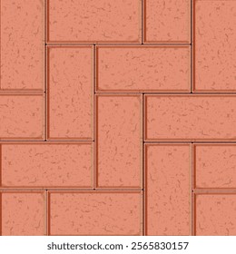 Seamless vector of a brick paving pattern in a staggered layout. Ideal for backgrounds, pathways, and architectural designs, providing a clean and textured surface design