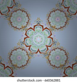 Seamless vector brown and beige ornament in arabian style. Pattern for wallpapers, backgrounds, flyers or wrapping paper. Seamless pattern with cute damask ornament.