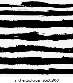 Seamless vector brush strokes background. Hand drawn lines pattern