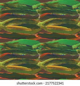 Seamless vector brush strokes. Strokes vector green, for decoration and seamless print. Decor, interior, various design solutions, textiles and pillow prints.