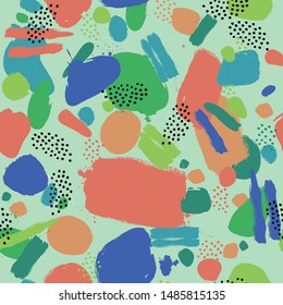 Seamless vector brushstroke vector pattern