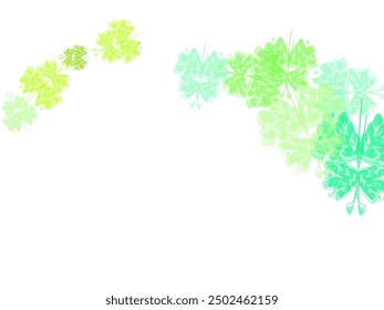 Seamless vector butterfly watercolor pattern.  Banner with silhouettes of butterflies