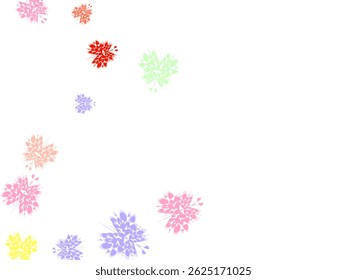 Seamless vector butterfly watercolor pattern.  Colorful Butterflies clipart set. Pink butterfly. 