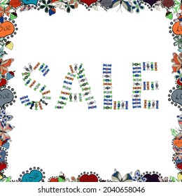 Seamless. Vector. Of calligraphy summer sale, favourite brands. Lettering in blue, gray and white colors. Friday, magic sale, logotype, print, text for sell out, clearance sale, closeout, giveaway.
