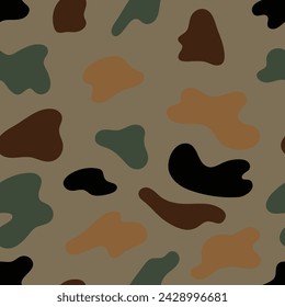 seamless vector camouflage pattern, camo pattern 