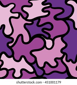Seamless vector camouflage pattern. Large multi-colored blots and blemishes