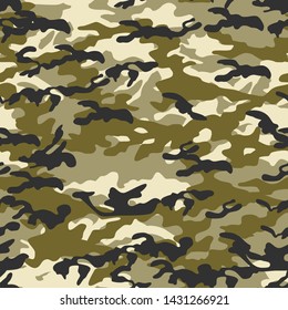 Seamless vector camouflage pattern. Military/ uniform/ army background. For fabric, textile, design, advertising banner.