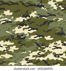Seamless vector camouflage pattern. Military/ uniform/ army background. For fabric, textile, design, advertising banner.