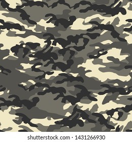 Seamless vector camouflage pattern. Military/ uniform/ army background. For fabric, textile, design, advertising banner.