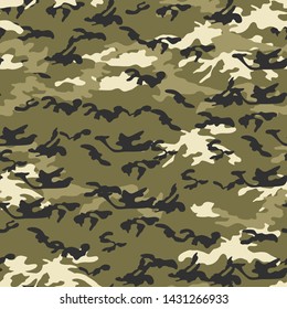Seamless vector camouflage pattern. Military/ uniform/ army background. For fabric, textile, design, advertising banner.