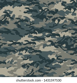 Seamless vector camouflage pattern. Military/ uniform/ army background. For fabric, textile, design, avertising banner.