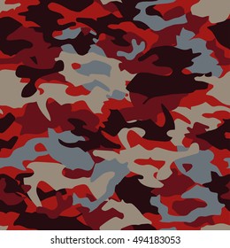 Seamless vector camouflage pattern. Print. Repeating background. Cloth design, wallpaper.