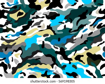 Seamless vector camouflage print.