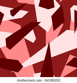 Seamless vector camouflage series - Red
