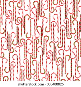 Seamless vector candy pattern. Christmas traditional design