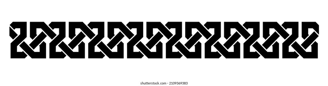 Ornamento celta vectorial sin foco.Aislado sobre fondo blanco. Para el corte y la impresión de lápiz.