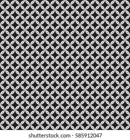 Seamless vector chain link circle pattern background
