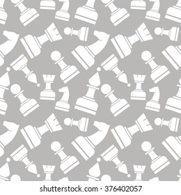 Seamless vector chaotic pattern with grey and white pieces. Series of Gaming and Gambling Patterns.