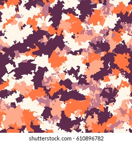 Seamless vector chaotic urban pattern. Perfect for textile, home decor, wrapping paper, interior design.