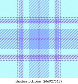 Seamless vector check of pattern tartan plaid with a textile texture background fabric in light and blue colors.