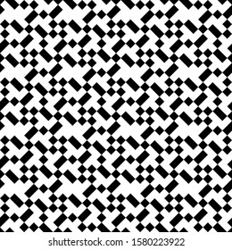 Seamless vector. Checks, blocks motif. Diamonds, strokes wallpaper. Squares, slabs pattern. Geometric background. Rhombuses, rectangles ornament. Web design, art illustration, abstract backdrop.