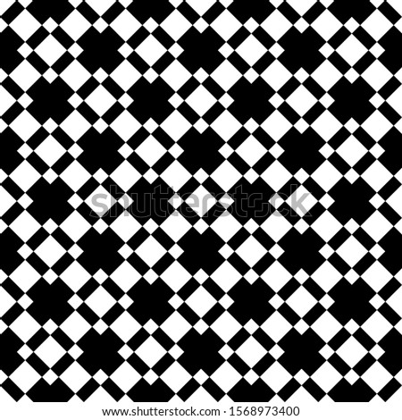 Seamless vector. Checks motif. Rhombuses ornament. Diamonds wallpaper. Squares pattern. Geometric background. Digital paper, textile print, web design illustration, abstract backdrop. Artwork image.