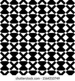 Seamless vector. Checks, triangles motif. Rhombuses, triangular shapes ornament. Diamonds, forms wallpaper. Geometric background. Web design illustration, abstract backdrop. Squares, polygons pattern.