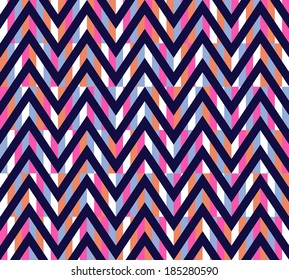 Seamless vector chevron geometric pattern background