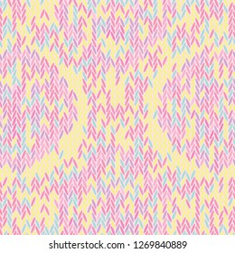 Seamless vector chevron pattern with abstract elements painted randomfor fabric, textile, or wallpaper design