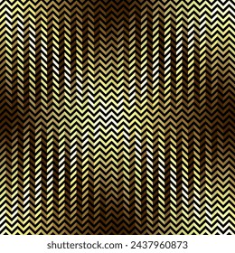 Seamless vector chevron pattern. Abstract geometric background. Gold texture