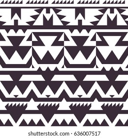 Seamless Vector Chevron Pattern for Textile Design. Stylish Monochrome Modern Art Texture. Psychedelic Mix of Stripes and Triangles