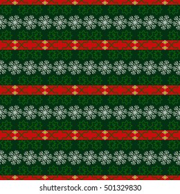Seamless vector Christmas background illustration. Christmas patterns, snowflakes