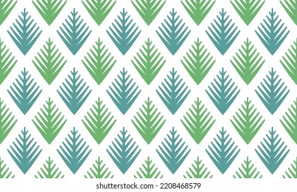 Seamless vector Christmas background with Christmas tree. Scandinavian pastel color fun kids backdrop for postcard, poster, greeting card, wrapping, wallpaper. Merry Christmas! Winter backdrop.