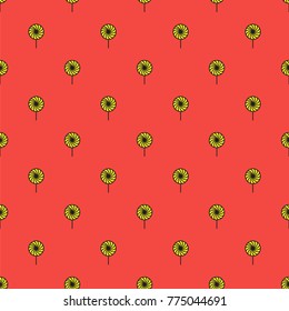 Seamless Vector Christmas Candies Pattern