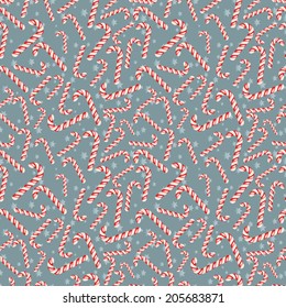 Seamless vector Christmas candy background