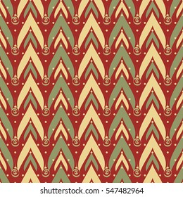 seamless vector Christmas illustration. Abstract decorative Christmas trees