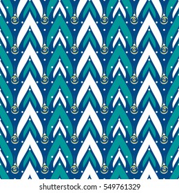seamless vector Christmas illustration. Abstract decorative Christmas trees