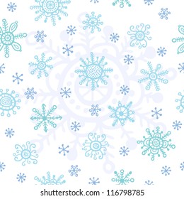 Seamless vector christmas and new years pattern