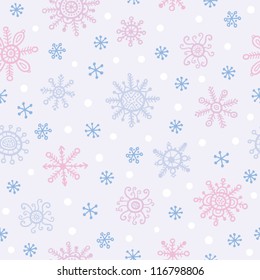 Seamless vector christmas and new years pattern