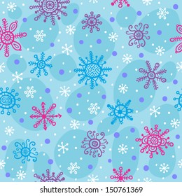 Seamless vector christmas and new years pattern 