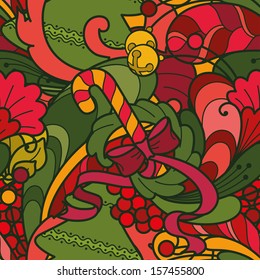 Seamless vector Christmas pattern
