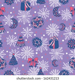 Seamless vector christmas pattern