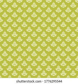 Seamless vector christmas pattern. Decorative festive background for the design of packaging, textiles, wrapping paper and other surfaces.