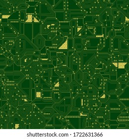 seamless vector circuits board background