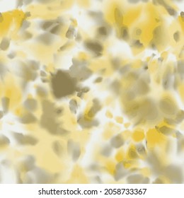 Seamless vector cloudy tie dye pastel surface pattern design for print. Vector illustration. Messy trendy pastel swirl of spots and stains and dye. Soft abstract textile design.