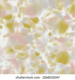 Seamless vector cloudy tie dye pastel surface pattern design for print. Vector illustration. Messy trendy pastel swirl of spots and stains and dye. Soft abstract textile design.