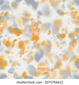 Seamless vector cloudy tie dye pastel surface pattern design for print. Vector illustration. Messy trendy pastel swirl of spots and stains and dye. Soft abstract textile design.