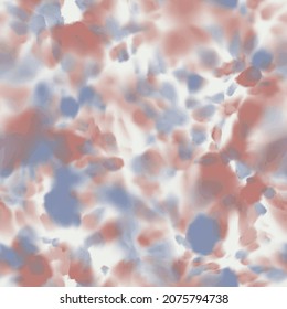Seamless vector cloudy tie dye pastel surface pattern design for print. Vector illustration. Messy trendy pastel swirl of spots and stains and dye. Soft abstract textile design.