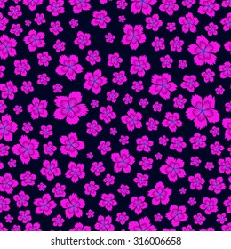Seamless vector cloves on a dark background