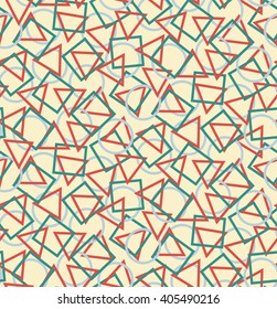 Seamless  vector  color geometric shapes pattern